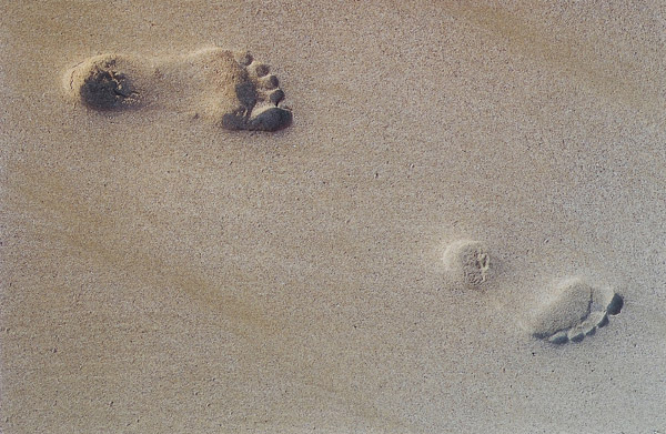 sand footprints